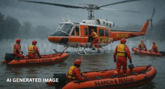 49 Rescued from Flooded Bus on Kala Oya Bridge